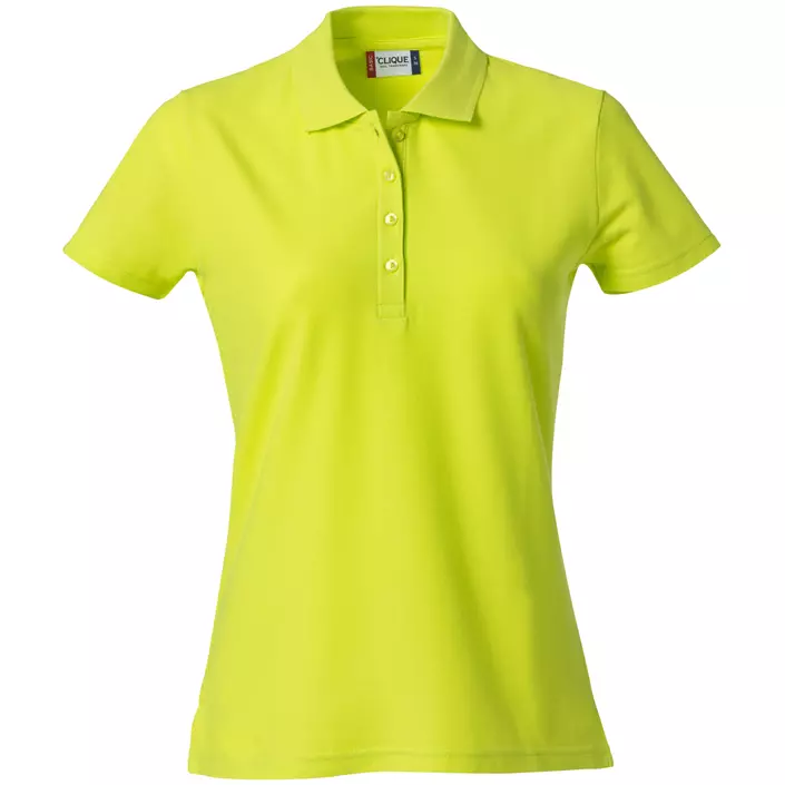 Clique women's polo shirt, Visibility Green, large image number 0