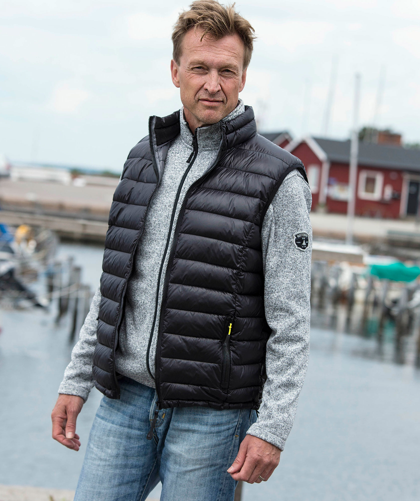 Matterhorn Walker quilted vest, Black