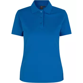 ID dame Pique Polo T-shirt med stretch, Azure