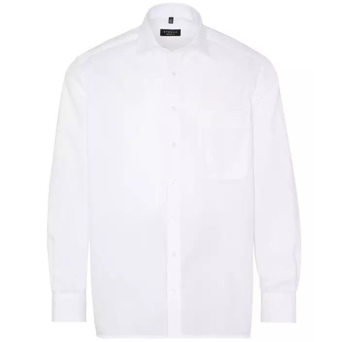 Eterna Uni Poplin Comfort fit skjorte, White , large image number 0
