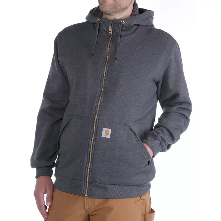 Carhartt Midweight hættetrøje, Carbon Heather, large image number 2
