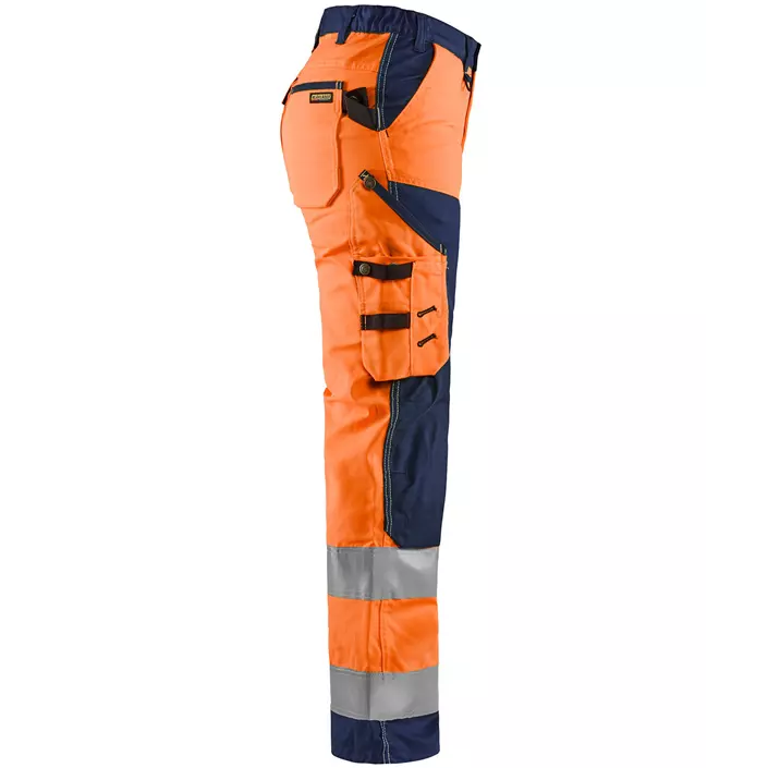 Blåkläder women's work trousers, Hi-vis Orange/Marine, large image number 3