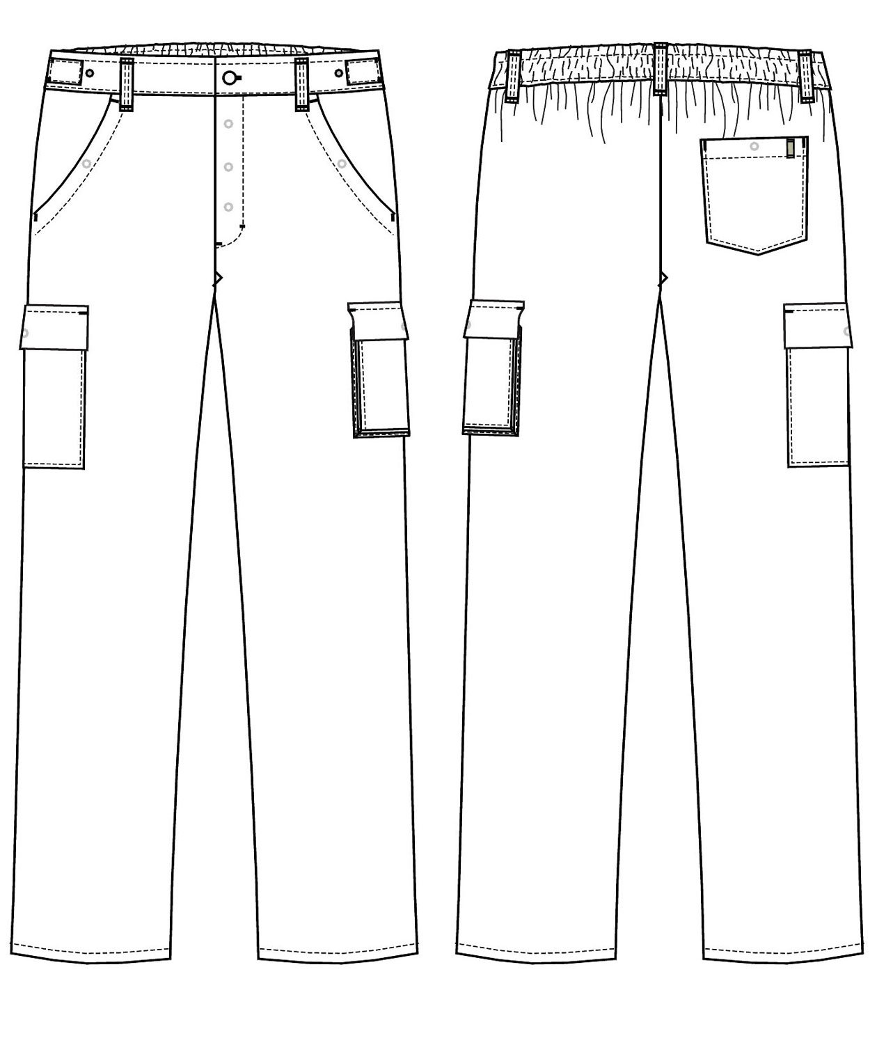 Kentaur -Hose mit Oberschenkeltasche und extra Beinl&auml;nge, Wei&szlig;, large image number 1