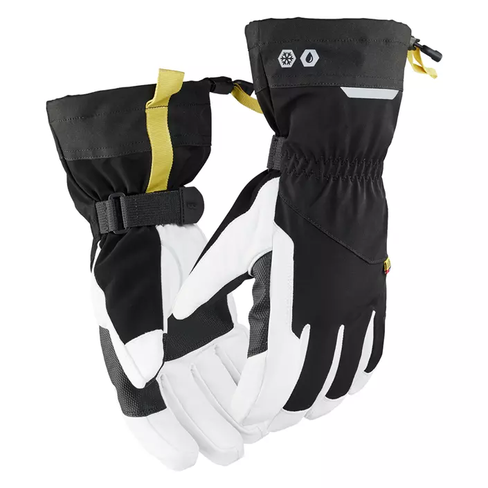 Blåkläder Supreme Warm läderhandskar, Svart/Vit, large image number 0