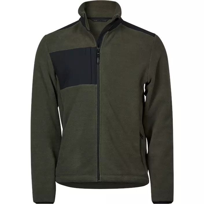Tee Jays Mountain fleece jacket, Deep Green/Black, large image number 1