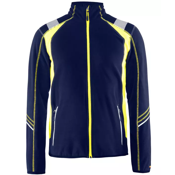 Blåkläder Visible microfleece jacket, Marine/Hi-Vis yellow, large image number 0