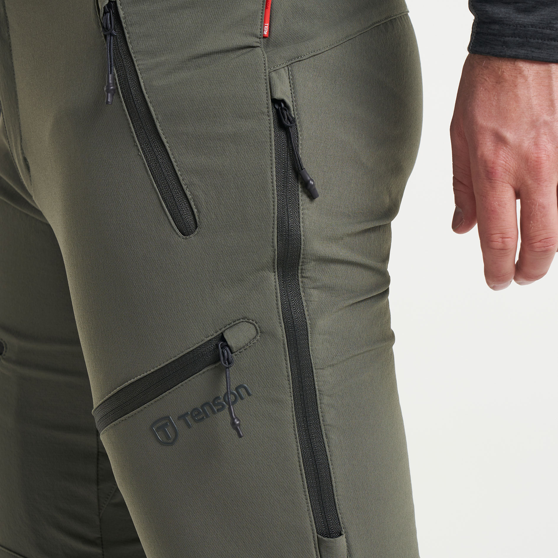 Tenson TXlite Flex trousers, Dark Olive, large image number 5