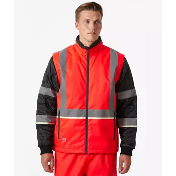 Helly Hansen UC-ME insulator jacket, Hi-Vis Red/Ebony