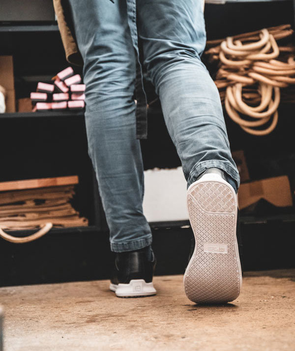 Shoes For Crews Freestyle II arbetsskor, Svart/Vit