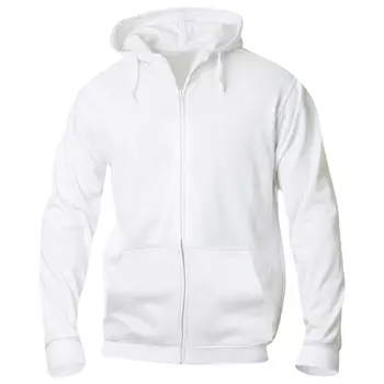 Clique Basic Hoody hoodie with full zipper, White