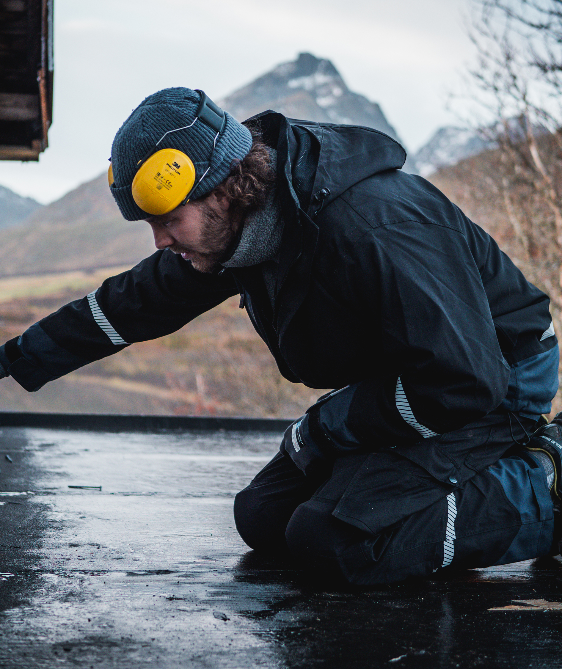 Lyngs&oslash;e skaljakke full stretch, Sort, large image number 2