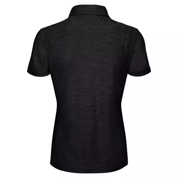 Pitch Stone women's polo shirt, Black melange