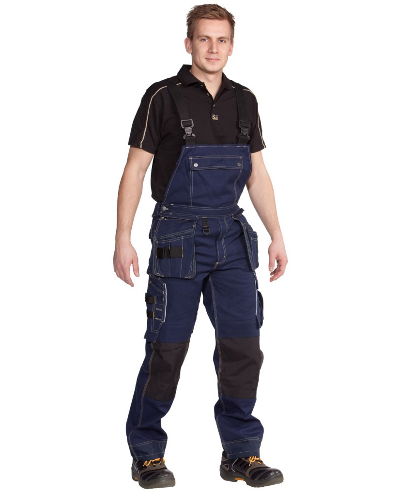 Ocean Balder bib and brace, Navy, large image number 0