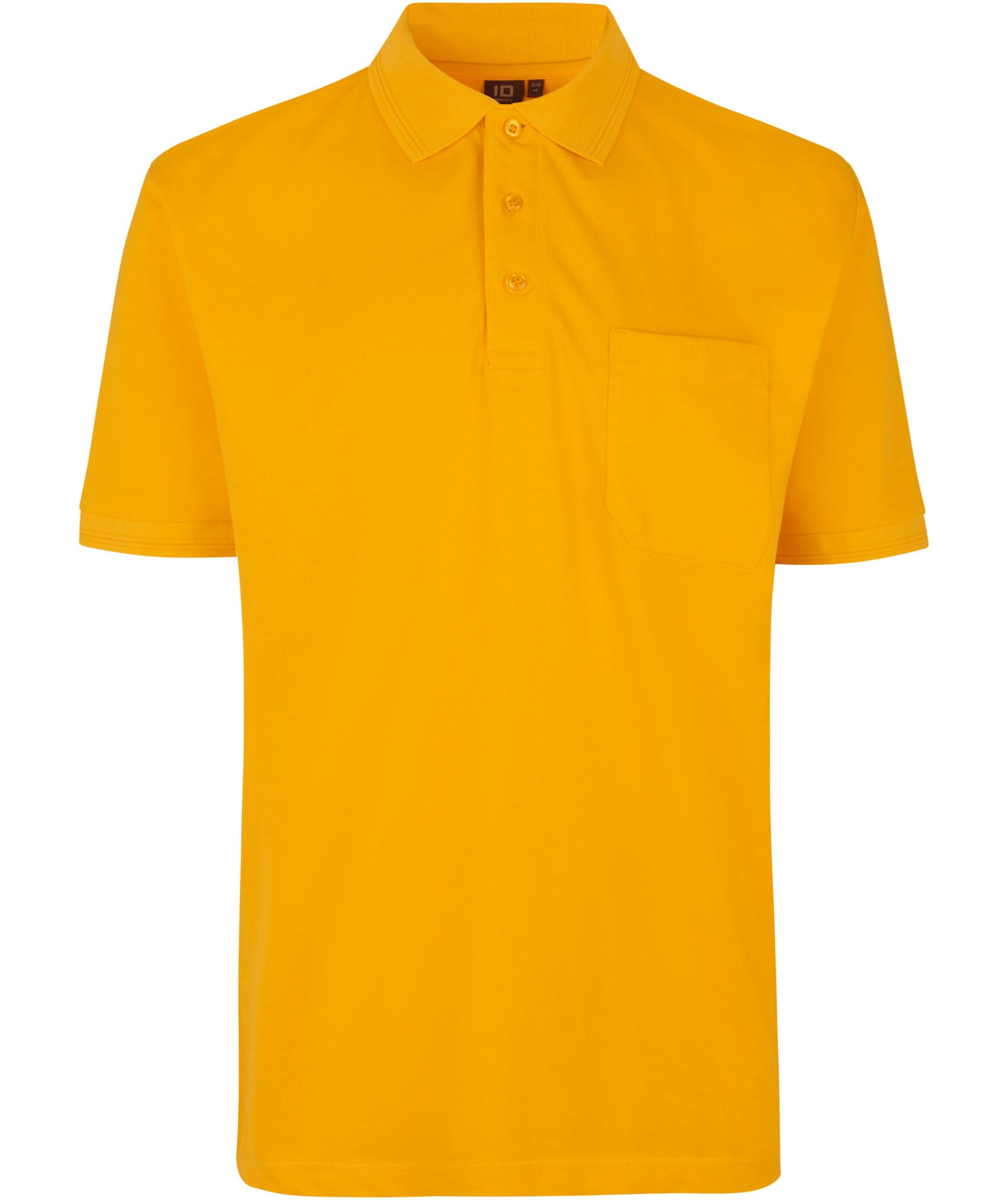 ID PRO Wear Polo shirt with chest pocket, Yellow