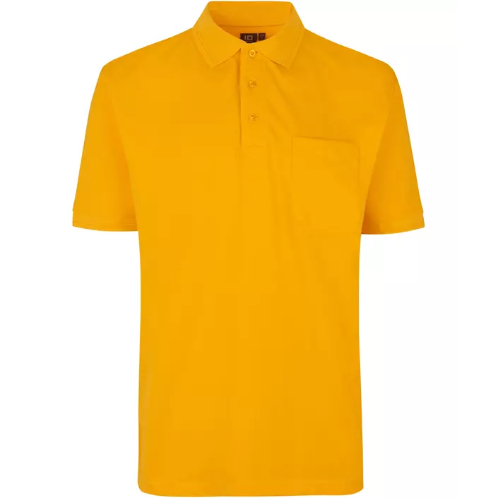 ID PRO Wear Polo shirt with chest pocket, Yellow, large image number 0