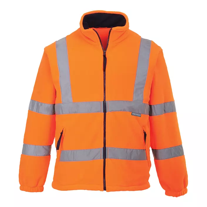 Portwest fleece jacket, Hi-vis Orange, large image number 0