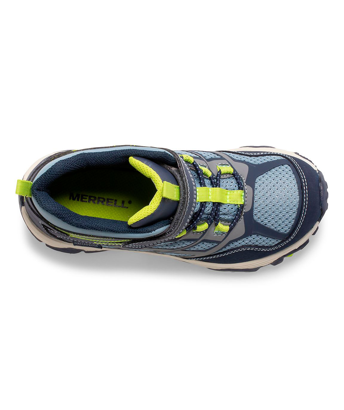 Merrell Moab FST Mid A/C WP st&oslash;vletter til b&oslash;rn, Navy/China Blue, large image number 3