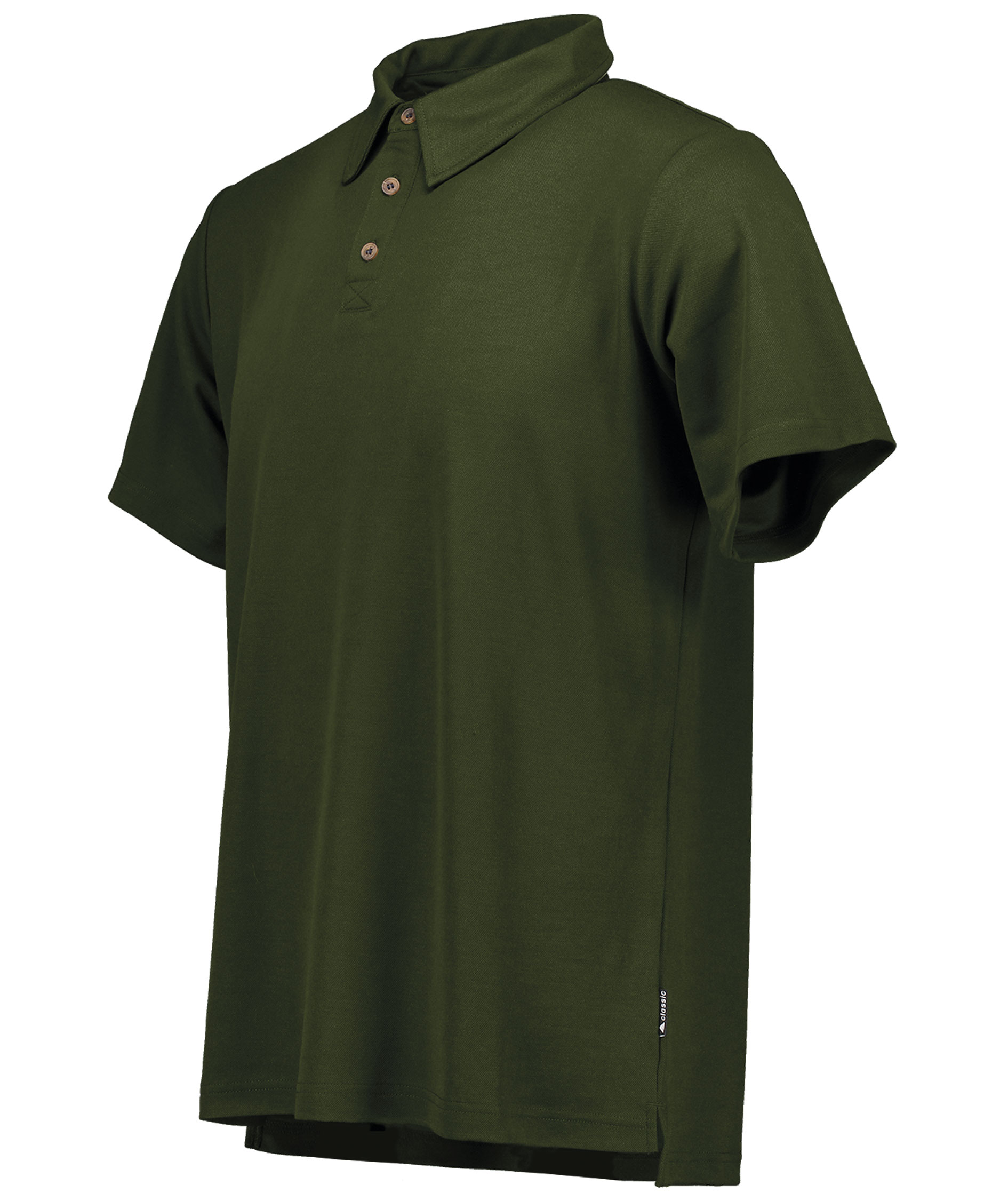 Pitch Stone Tech Wool polo shirt, Olive, large image number 2