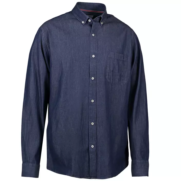 Seven Seas modern fit skjorta denim, Indigoblå, large image number 2