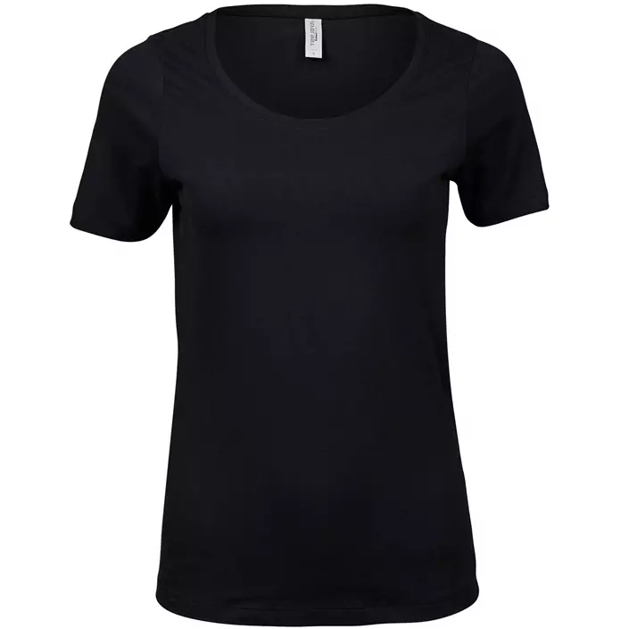 Tee Jays dame Stretch T-shirt, Sort, large image number 0