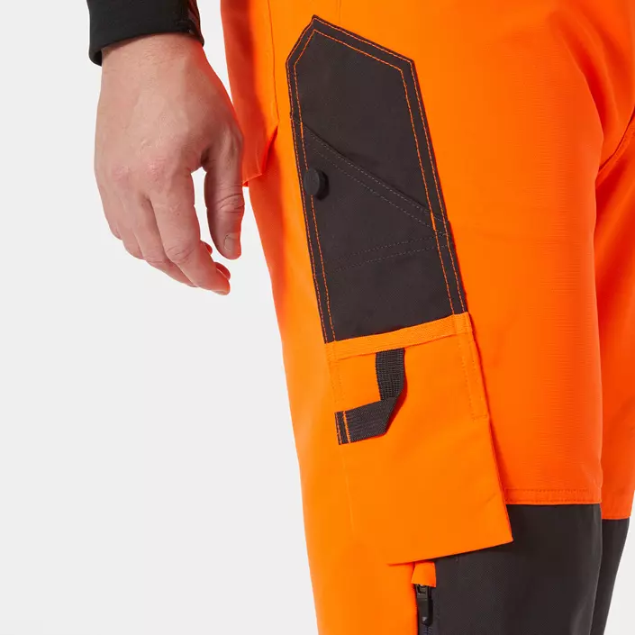 Helly Hansen Alna 4X hängselbyxa full stretch, Varsel Orange/Ebony, large image number 6