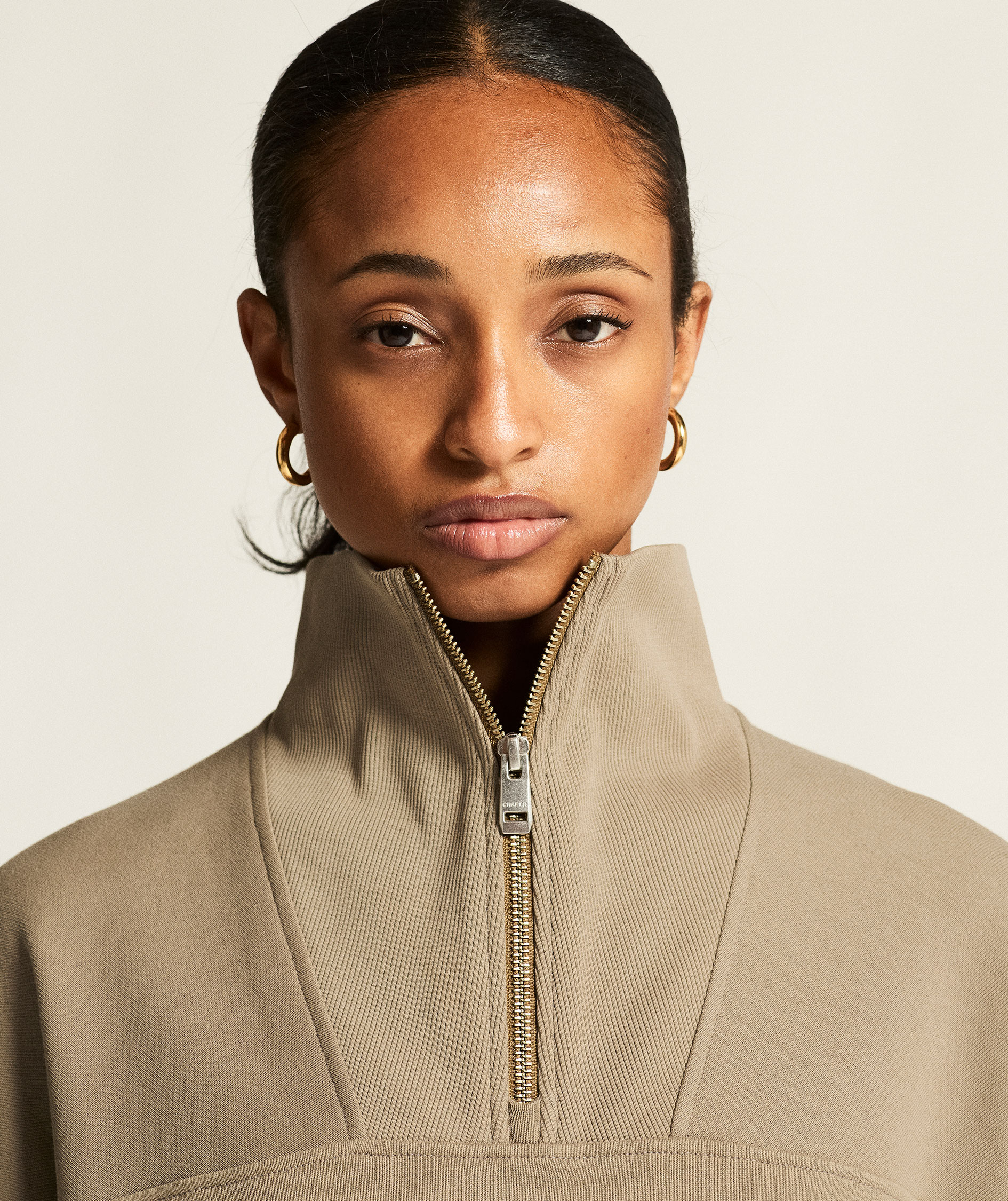 Craft Frequent women's half zip, Taupe, large image number 5