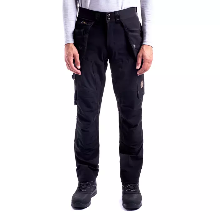 Westborn craftsman trousers full stretch, Black, large image number 1
