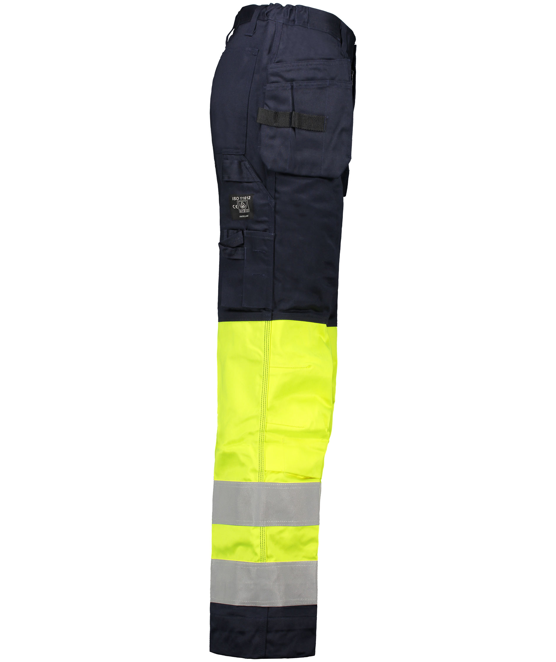 Bulldog craftsman trousers 5723, Hi-Vis yellow/marine, large image number 2