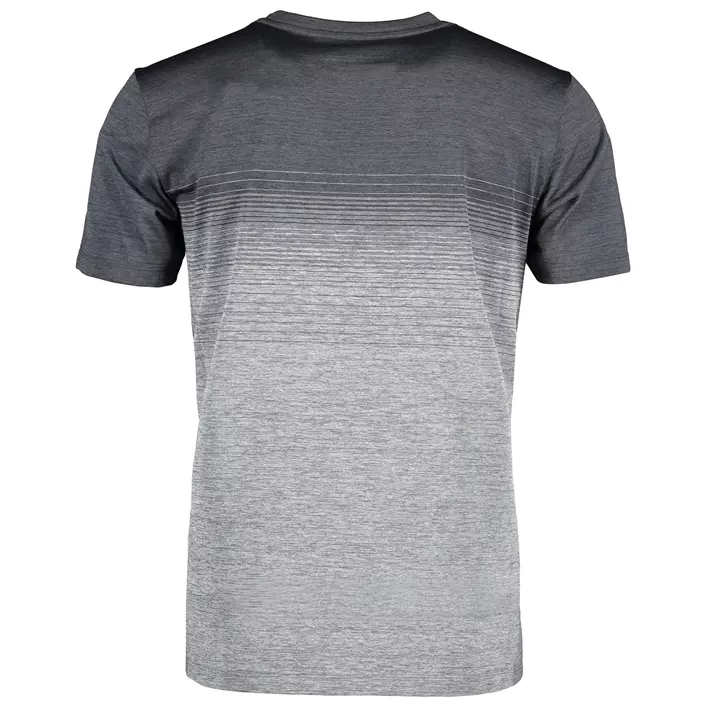GEYSER seamless stribet T-shirt, Anthracite melange, large image number 4