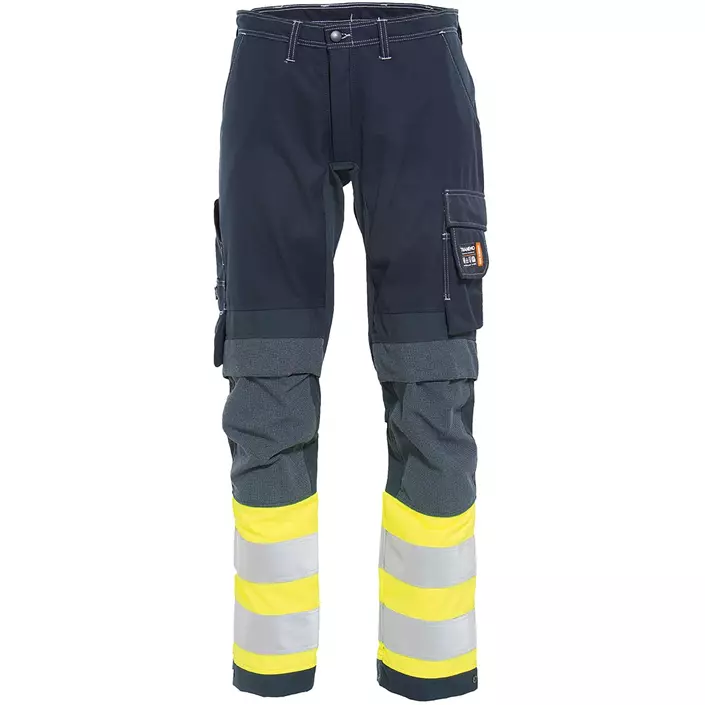 Tranemo Stretch FR work trousers, Marine/Hi-Vis yellow, large image number 0