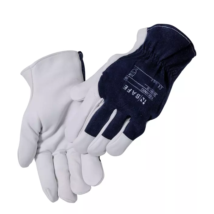 OX-ON InSafe Technic work gloves, White/Black, large image number 0