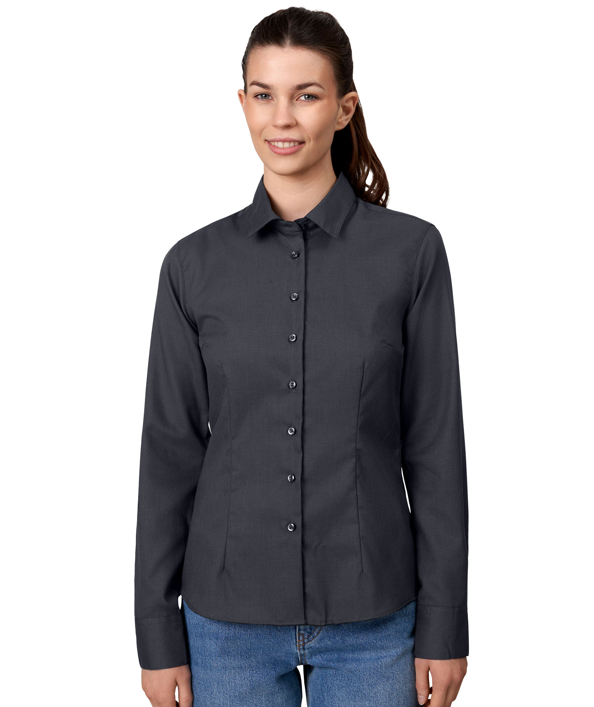 Seven Seas Dobby Royal Oxford modern fit women's shirt