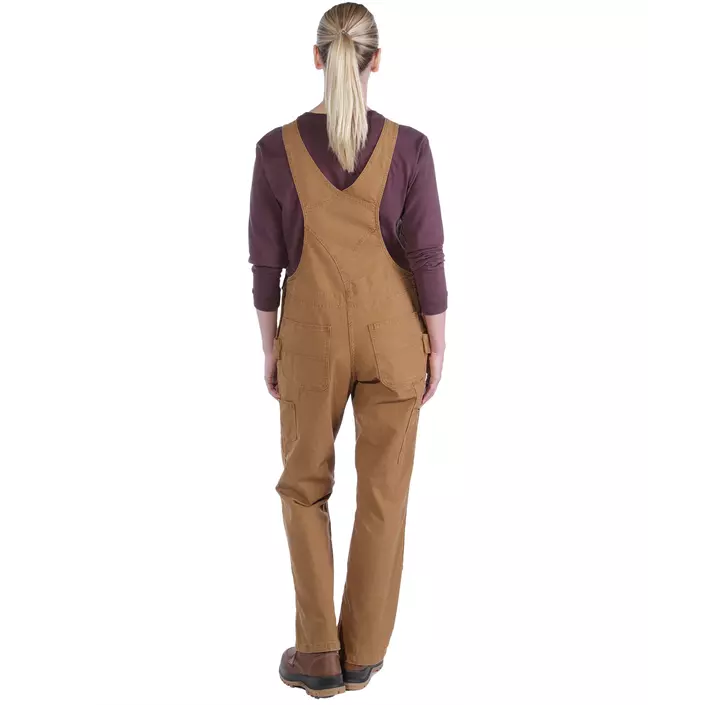 Carhartt Double Front BIB overall dam, Brun, large image number 2