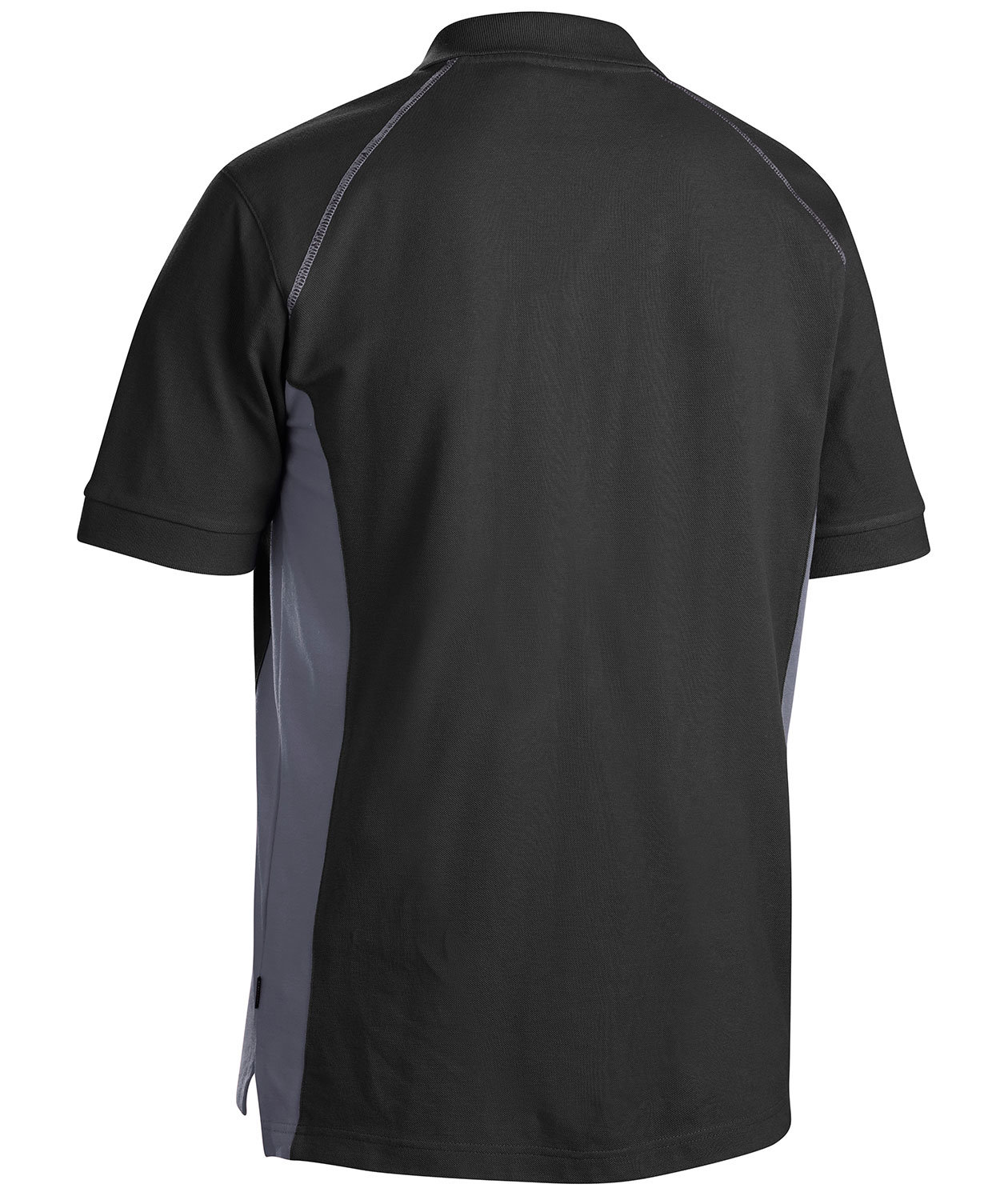 Bl&aring;kl&auml;der Polo T-skjorte, Svart/Gr&aring;, large image number 1