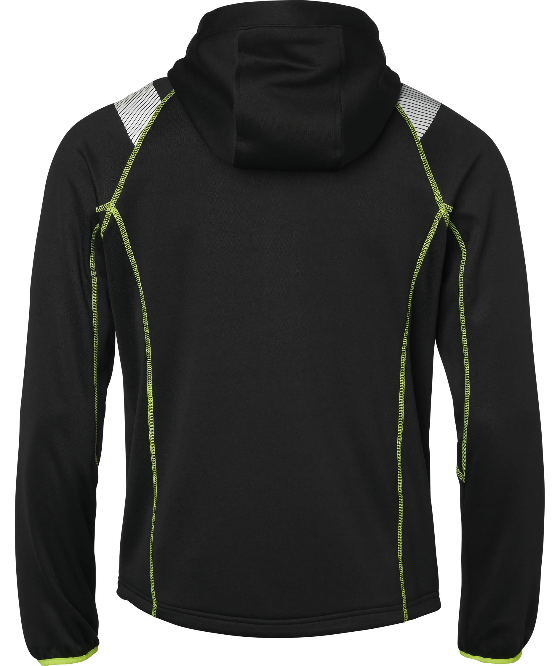 Top Swede hoodie with zipper 353, Black