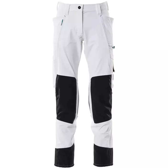 Mascot Advanced pearl fit women’s work trousers full stretch, White, large image number 0