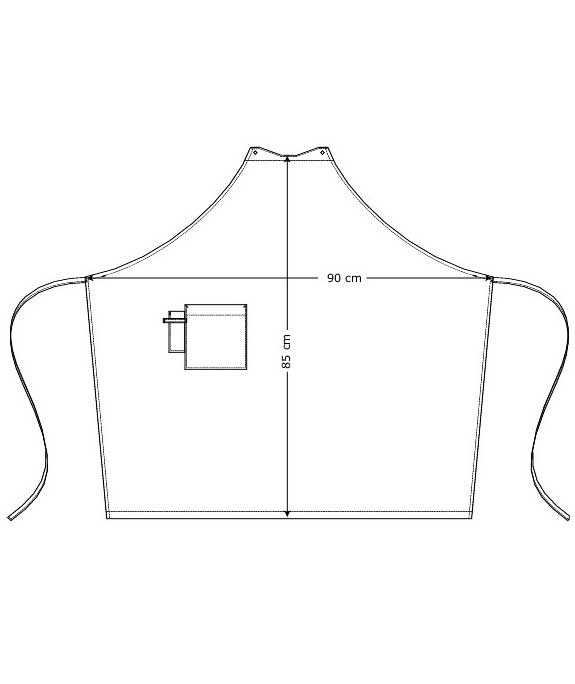 Kentaur snap-on Latzsch&uuml;rze mit Taschen, Schwarz, Schwarz, large image number 1