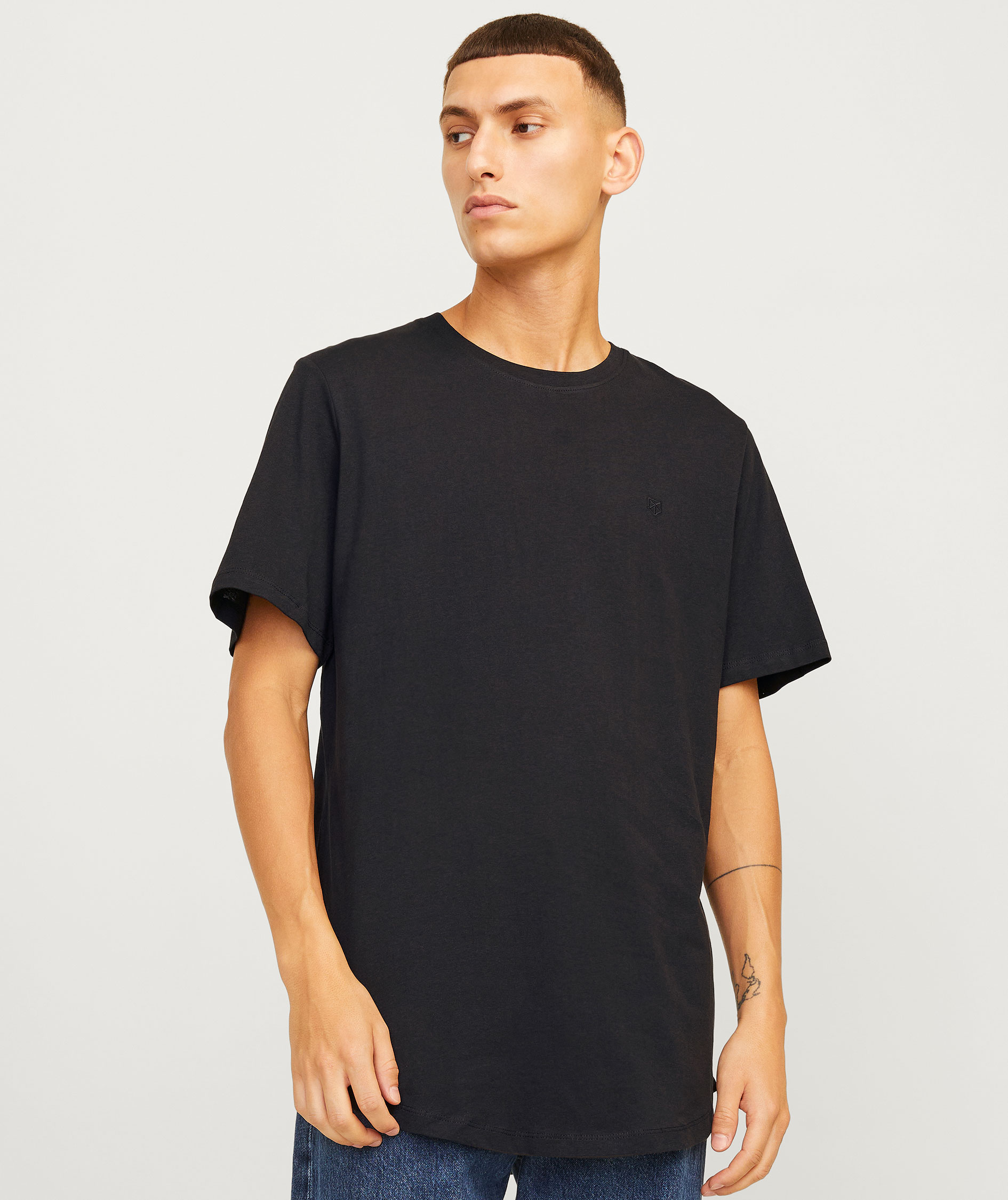 Jack & Jones JACJENS 5-pack T-shirt, White/Navy/Black, large image number 3