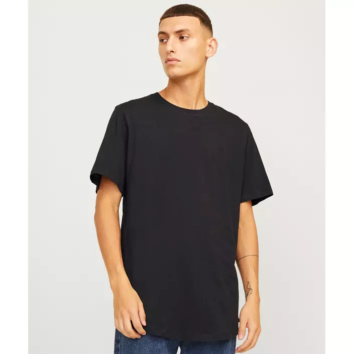 Jack & Jones JACJENS 5-pak T-shirt, White/Navy/Black, large image number 3