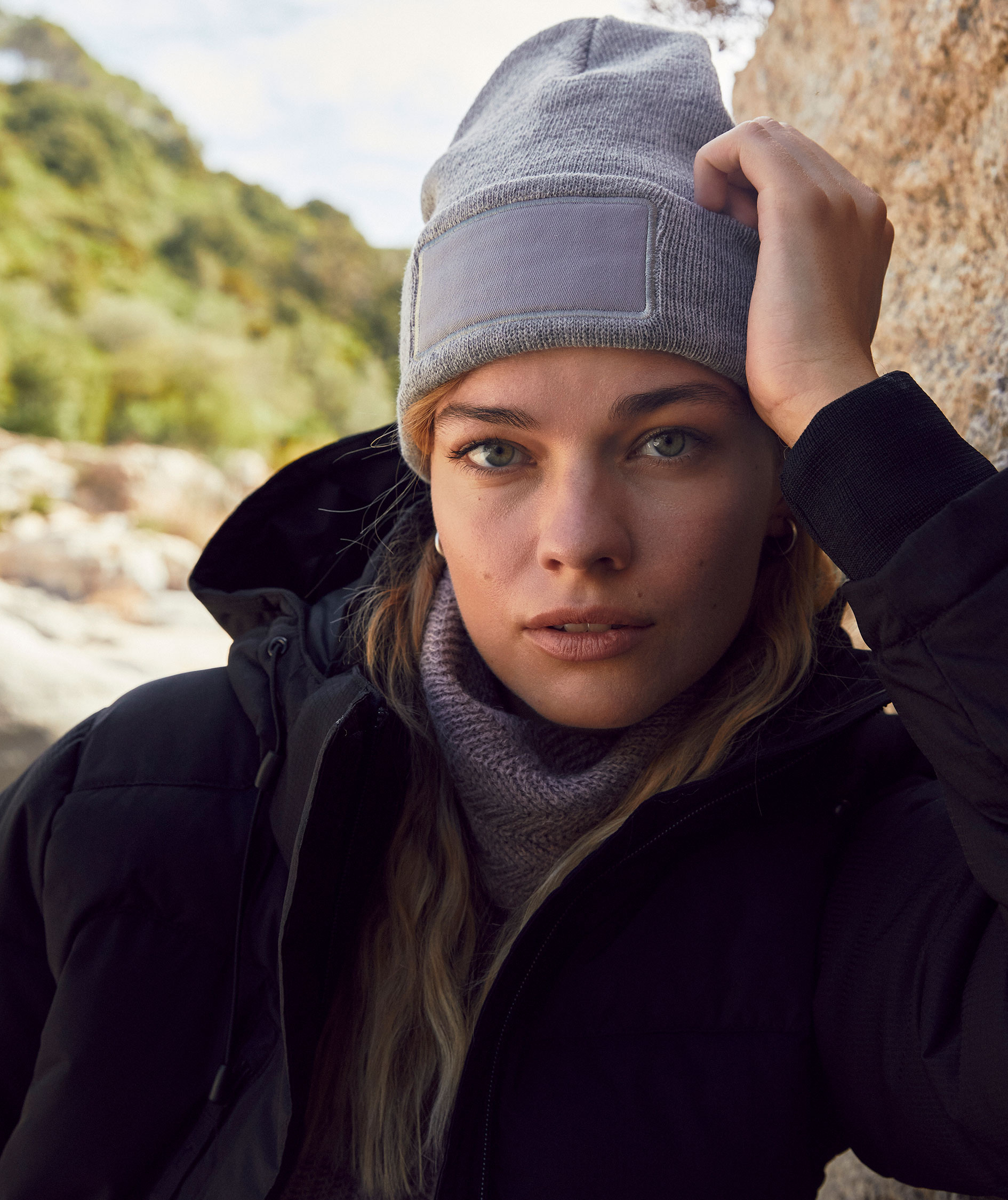 Clique Hubert Patch strikhue, Grey melange , Grey melange , large image number 8