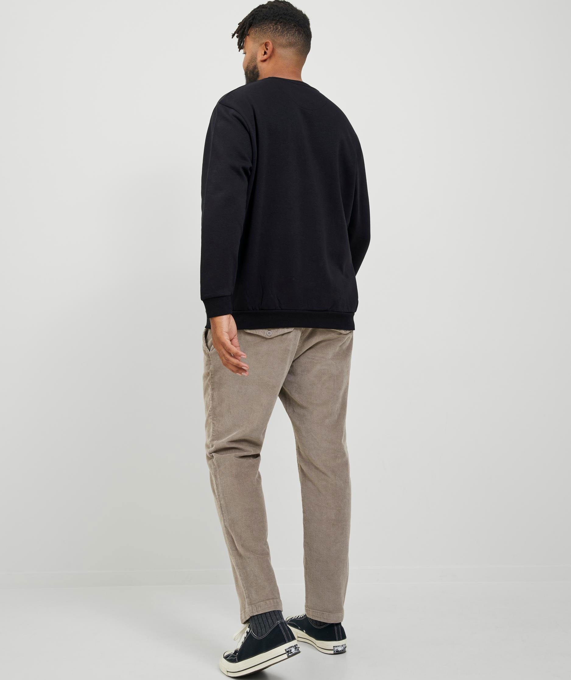 Jack & Jones Plus JJEBRADLEY Sweatshirt, Black, large image number 6