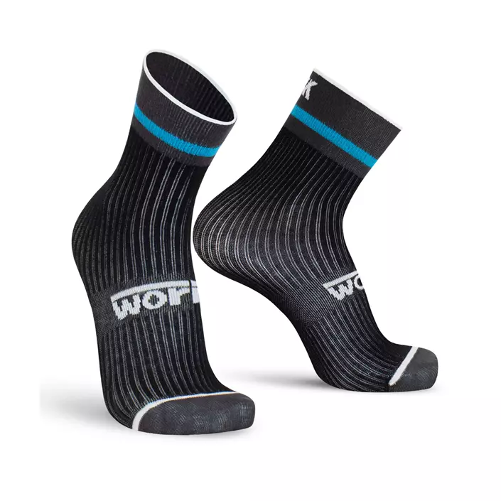 Worik Summer Days 3-pack short Socks, Assorted Colors, Black, Black, large image number 1