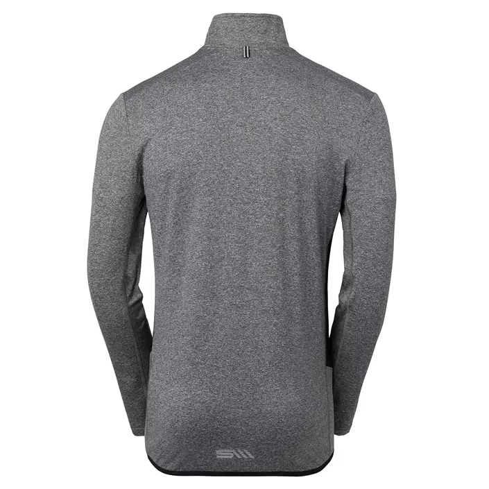 South West tröja med kort blixtlås, Grey melange, large image number 1