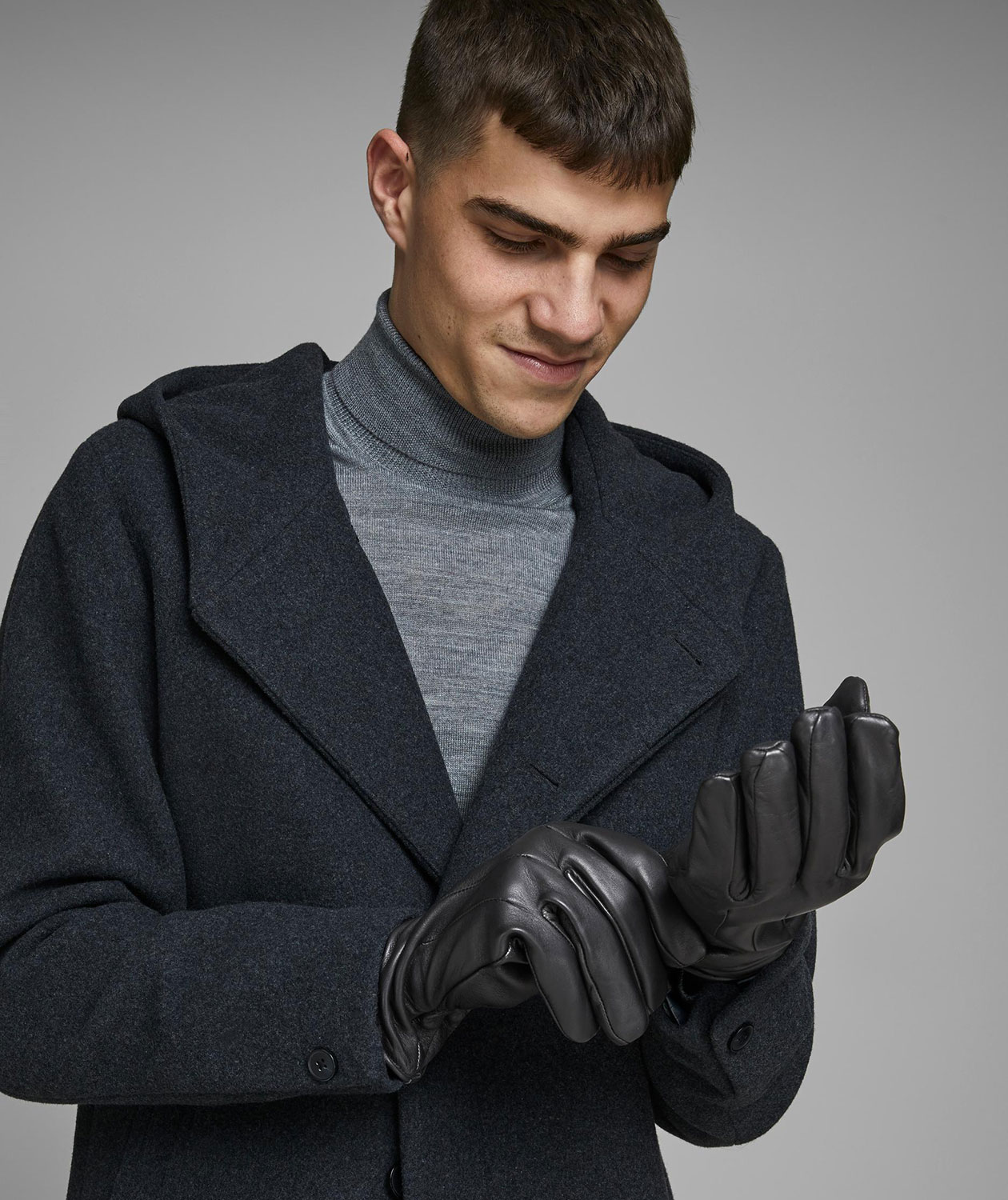 Jack & Jones JACMONTANA l&auml;derhandskar, Svart