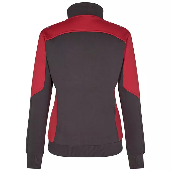 Engel Galaxy sweatcardigan dam, Antracitgrå/Tomatröd, large image number 1