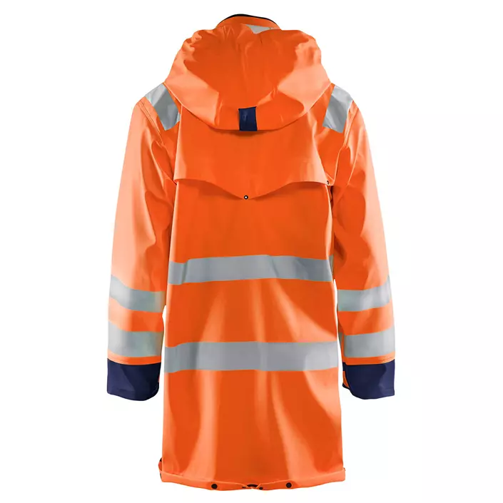 Blåkläder raincoat, Hi-vis Orange/Marine, large image number 2