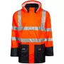 Lyngsøe PU regnjakke, Hi-vis Orange/Marine Lyngsøe PU regnjakke