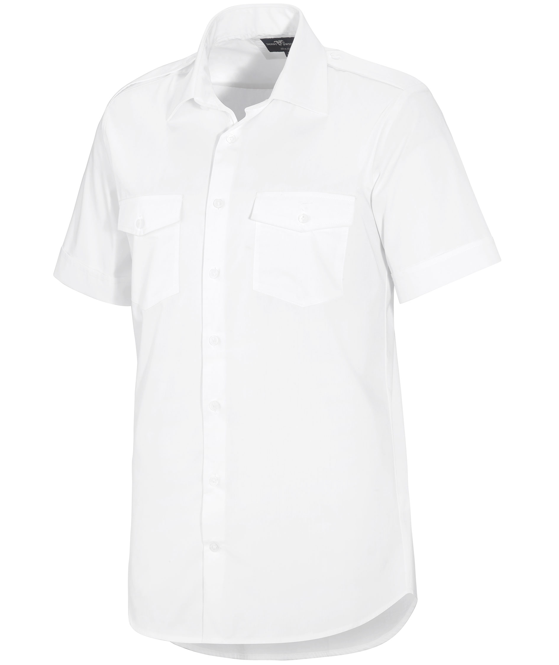 Derby of Sweden Martines Slim fit kort&auml;rmad pilotskjorta, White, large image number 4