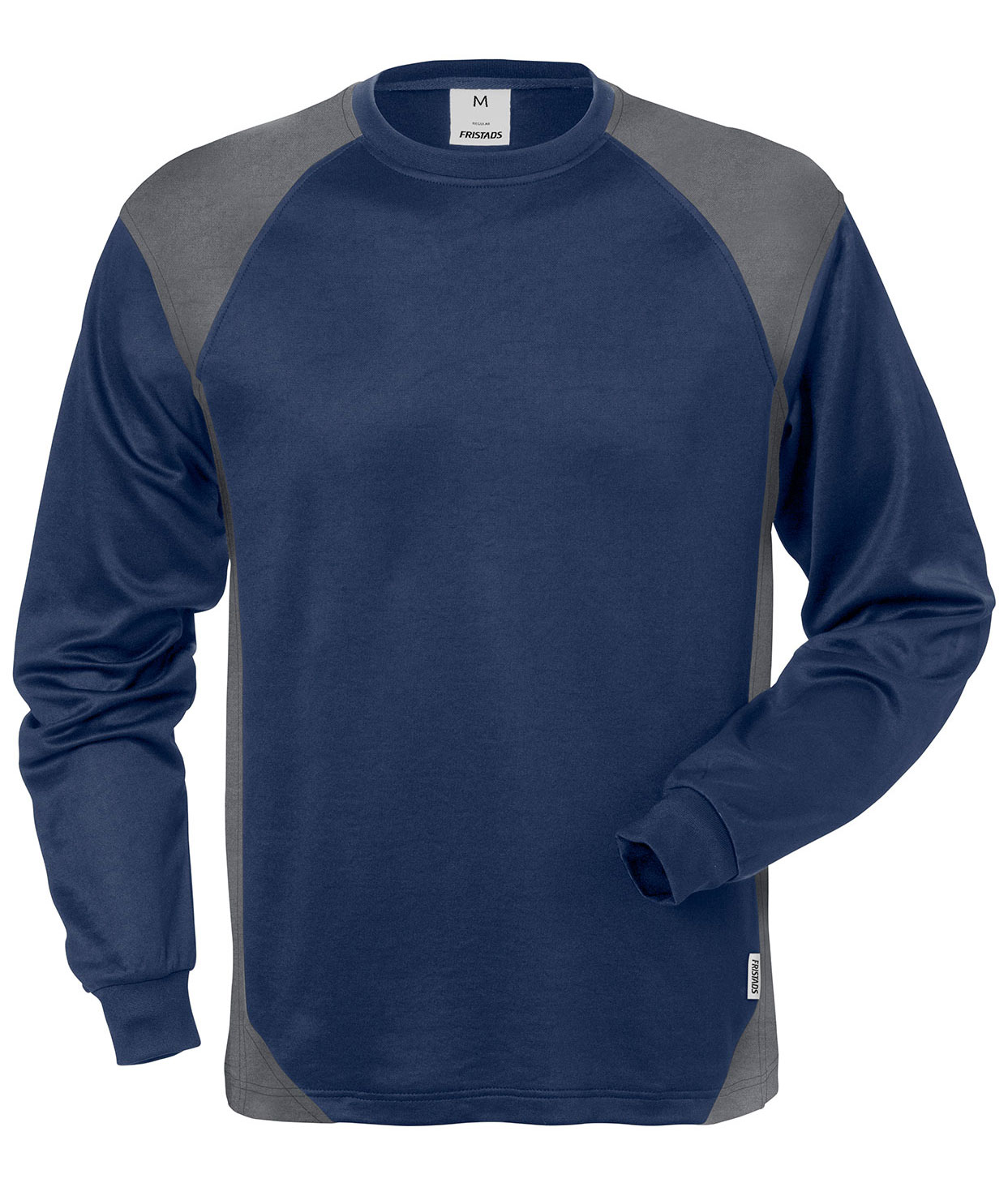 Fristads l&aring;ng&auml;rmad T-shirt 7071 THV, Marin/Gr&aring;, Marin/Gr&aring;, swatch