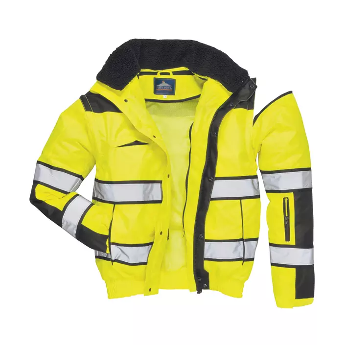Portwest 3-in-1 pilotjacket, Yellow/Black, large image number 3